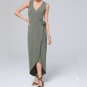 White House Black Market Midi Sandal Dress NWOT